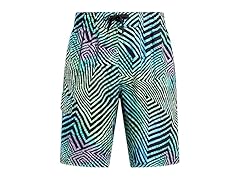 Kanu Surf Men's Black/Green Swim Trunk (M)