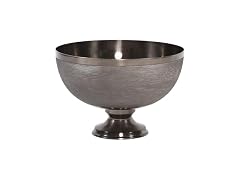 Howard Elliott Collection Textured Aluminum Footed Decorative Bowl