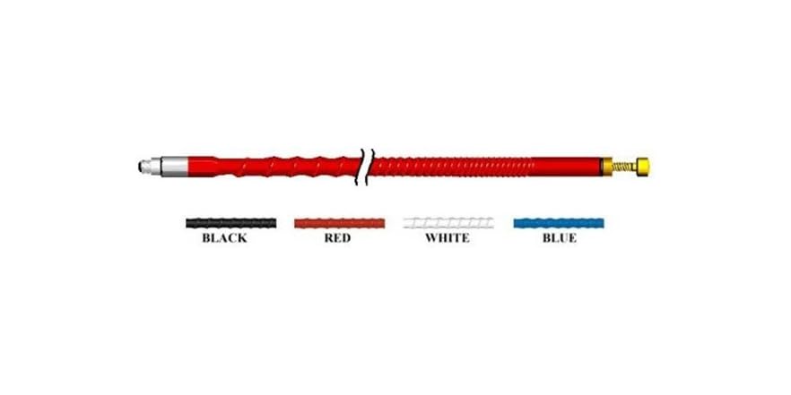 Antenna Radio Mobile Firestik KW2 RD, 2 Piedi, 5/8 D'onda, Colore Rosso, Per Veicoli
