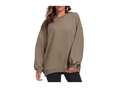 Fkeep Women Oversized Sweatshirt Crew Neck Tops
