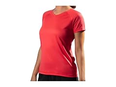 Kanu Surf Women (XL) Upf 50+ Swim Tee Solid Red