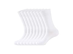Men's Cotton Dress Socks 8 Pairs