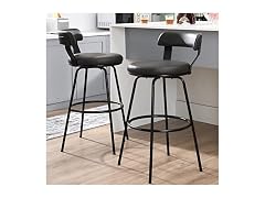 Swivel Counter Bar Stools, Set of 2