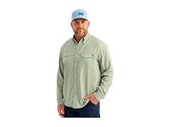HUK Mens Tide Point Long Sleeve Button Down