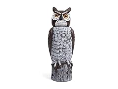 GARDENEER Dalen Rotating Head Fake Owl Decoy