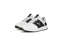 Men's PUMA White/Black Golf Shoes (8.5)
