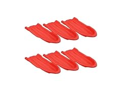 Superio Toboggan Snow Sled for Kids and Adults, 46" Red), 6 Pack