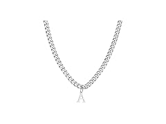 Stainless Steel Initial A-Z Necklace (W)