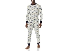 Amazon Essentials Men's Snug-Fit Pajama Sleep Set