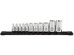 11-Piece Chrome Inverted Star Socket Rail