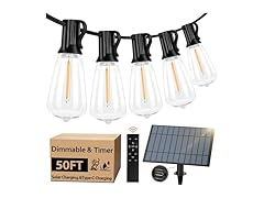 Bosceos 50FT Solar String Lights