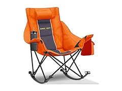 Orange Rocking Camping Chair