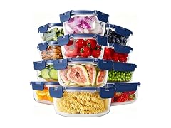 HOMBERKING 24pc Glass Food Containers