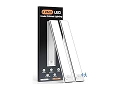 VerRon B0FQJQDWHR 2 Pack 10in Under Cabinet Lighting
