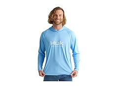 HUK Men's Standard Vented Hoodie Large