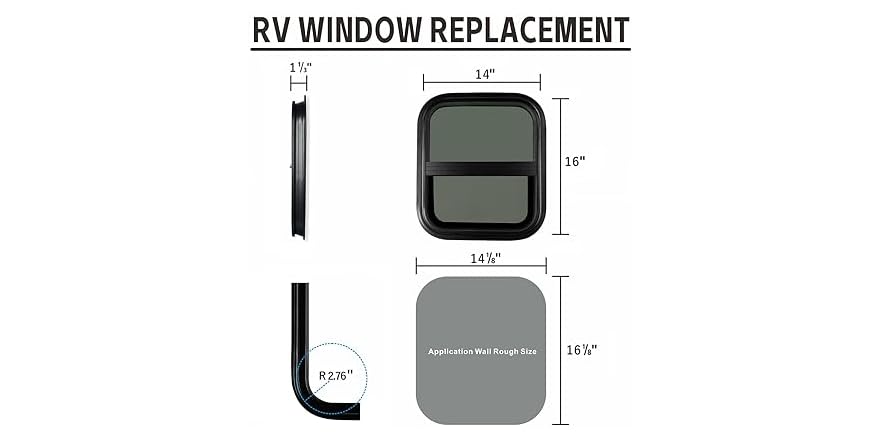 RV Window, Camper Trailer Windows, 14