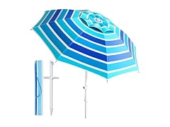 Alfolive 8FT Beach Umbrella for Sand