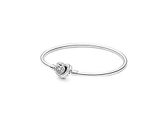 Pandora Entwined Hearts Clasp Bangle (Open Box)