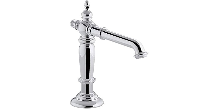 Kohler K-72760-CP Artifacts Column Widespread Faucet Spout with Drain (Handles Sold Separately), Polished Chrome