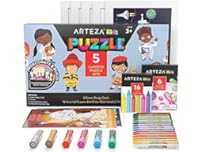 Arteza Kids Careers Coloring Puzzle Kit