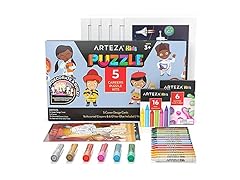 Arteza Kids Careers Coloring Puzzle Kit