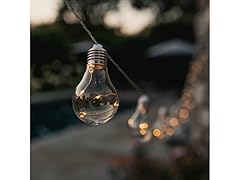 EARLY EDISONS Solar Vintage Edison 20' Patio Lights