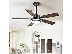 Depuley Ceiling Fan with Light | 42in