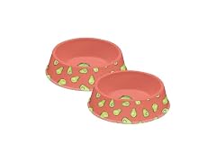 Abode Homewares Fun Food Melamine Avocado Pet Bowl -