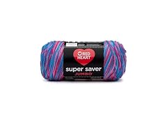 Red Heart Super Saver Jumbo Yarn, Bonbon Print