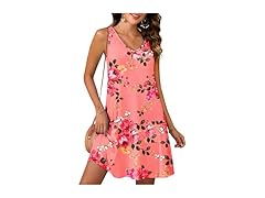 Actcat Womens Summer V Neck Dresses