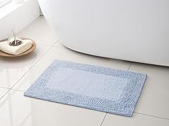 100% Cotton Ultra-Soft Reversible Bath Rug - 4 Colors