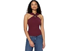 Amazon Essentials Women's Ribbed Halter Top
