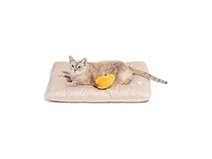 FUNNY FUZZY Dog Bed Crate Pad, Beige