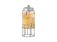 Style Setter Beverage Dispenser Cold Drink Dispenser Glass Jug