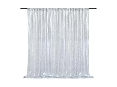 Silver Sequin Backdrop 7ft x 7ft Glitter