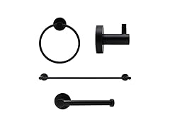 Westbrass A101-62 Modern 4-Piece Bathroom Hardware Set