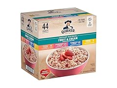 44PK Quaker Instant Oatmeal Fruit & Cream Variety