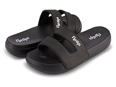 Womens Summer Double Strap Slide Sandal