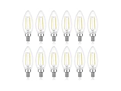 Sigalux E12 LED Bulb Dimmable, 40 Watt, 12 PK