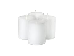 SPAAS Rustic White Pillar Candles