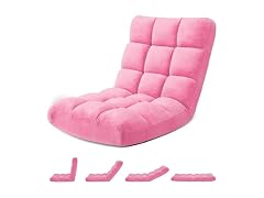 Folding Floor Gaming Chair, 14-Position