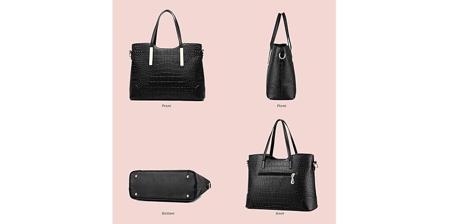 3-in-1 shoulder bag + wallet + wristlet | black main image 0