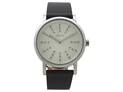 DKNY NY2421 Soho Gray Leather Strap Watch