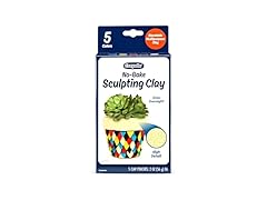 Crayola No Bake Sculpting Clay (5 Colors), 2oz