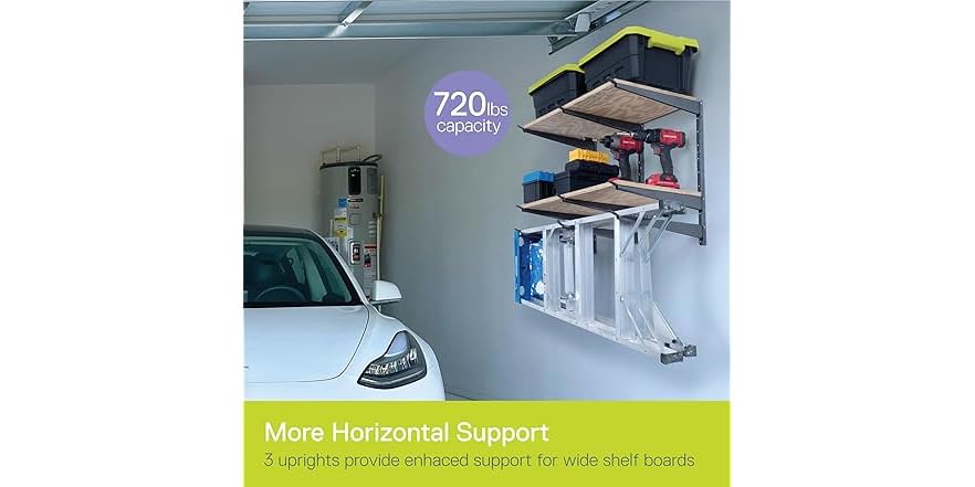 Delta HDRS1003 3-Tier Heavy Duty Storage Rack, Gray