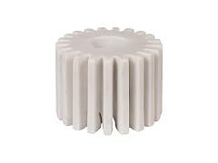 Bloomingville Marble Candleholder, White
