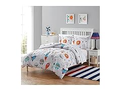 Kids Floating in Space Comforter Set