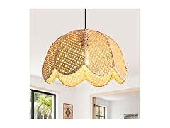Parrot Uncle D3050 Medium 16" Wicker Chandelier