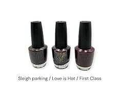 OPI Nail Lacquer 3-Pack Long-Lasting, Sleigh Parking + More