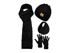 4 Pack Scarf Hat and Gloves Set